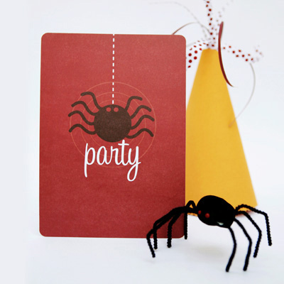 alannah rose spooky spider invitations