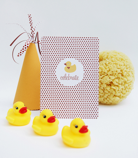 duck invitation duck party theme