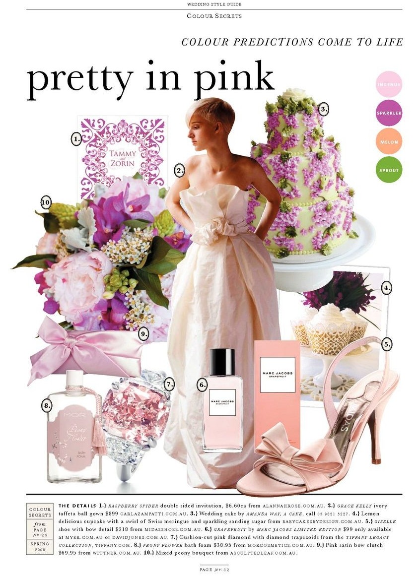 raspberry spider wedding invitation