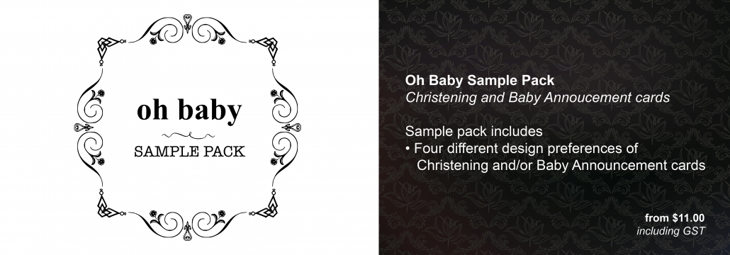 Invitation Sample Packs_Oh Baby Sample Pack