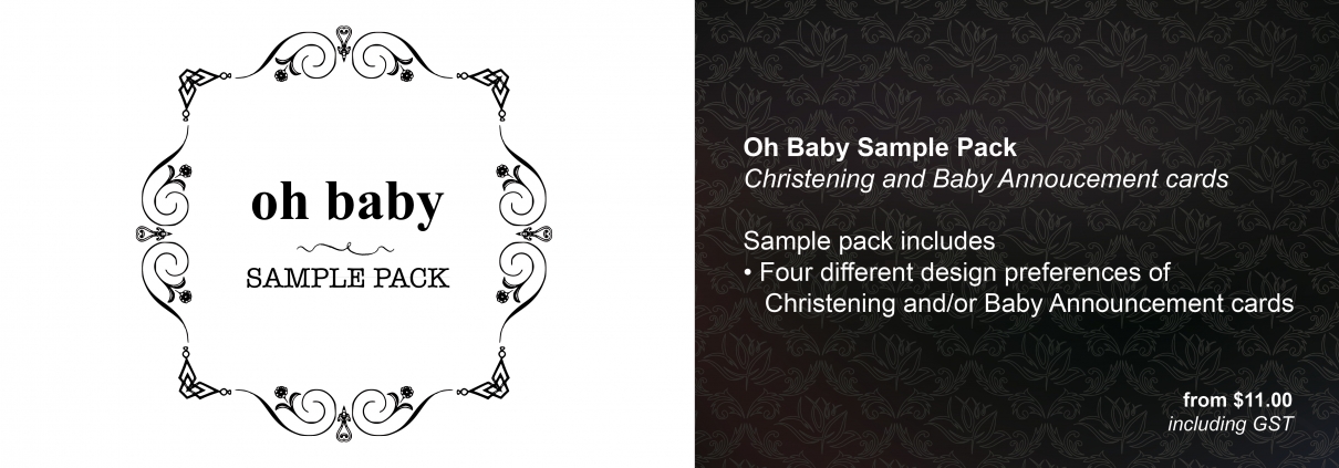 Invitation Sample Packs_Oh Baby Sample Pack