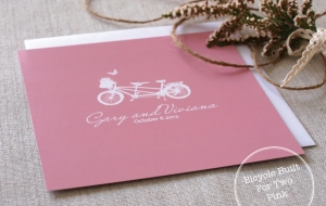 Bicycle Built for Two Pink