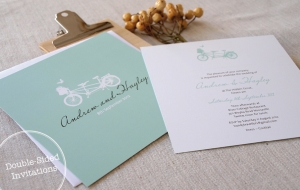 double sided invitations