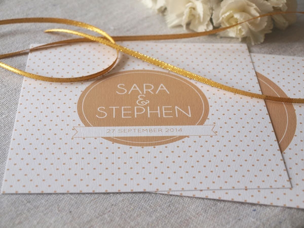 polkadot wedding invitations