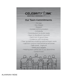 Product Image_Celebrity Ink_A3 Poster_Our Team Commitment
