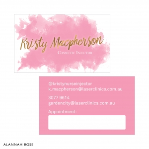 Product Image Gold Foil Business Cards Kristy Macpherson