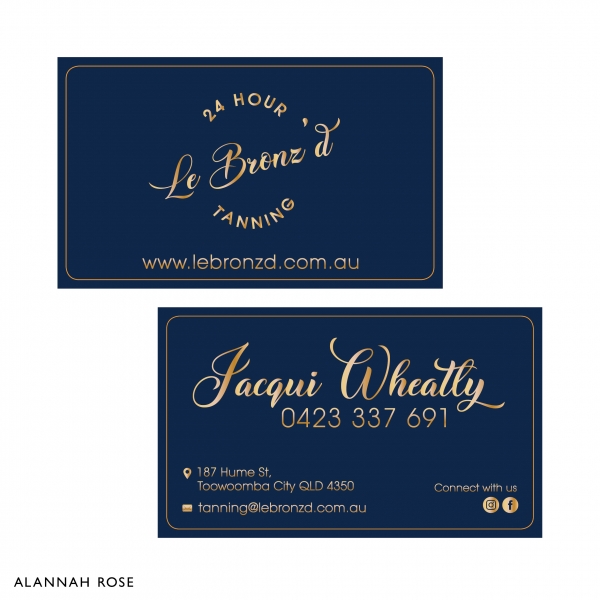 Product Image_Le Bronzd_0001 Business Cards_Jacqui Wheatly