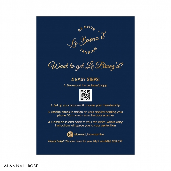 Product Image_A3 Sign_Want to Get Le Bronzd