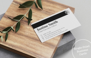 Single-sided Business Card