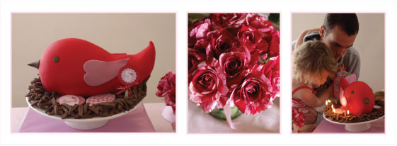 bird birthday cake, bird party theme, lala bird party invitations