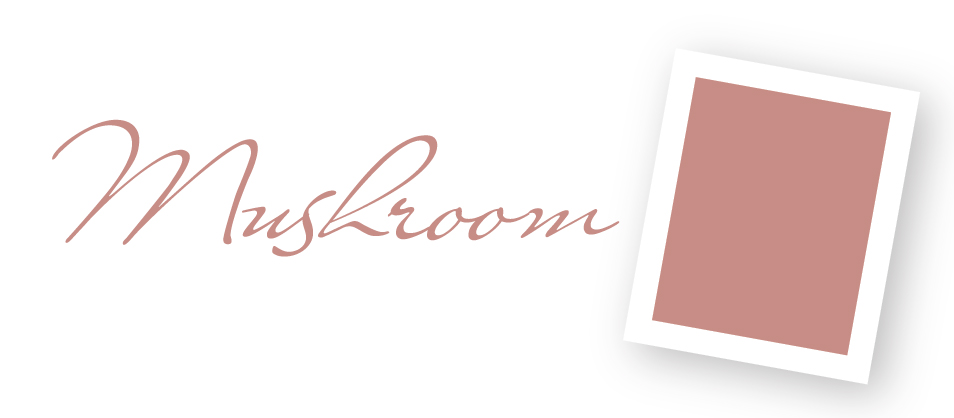 mushroom pink wedding theme