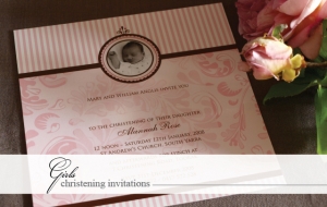 Girls Christening Invitations