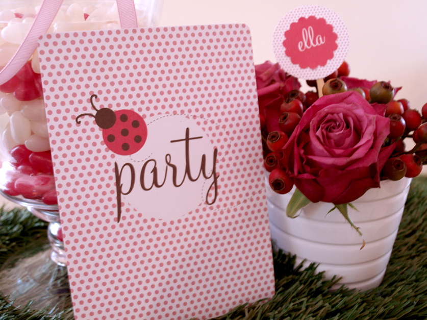 ladybird invitations, ladybug invitations