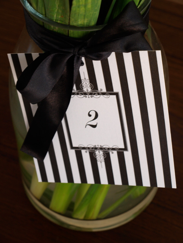 wedding table number
