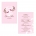 Two Little Birds Pink A6 Wedding Invitation