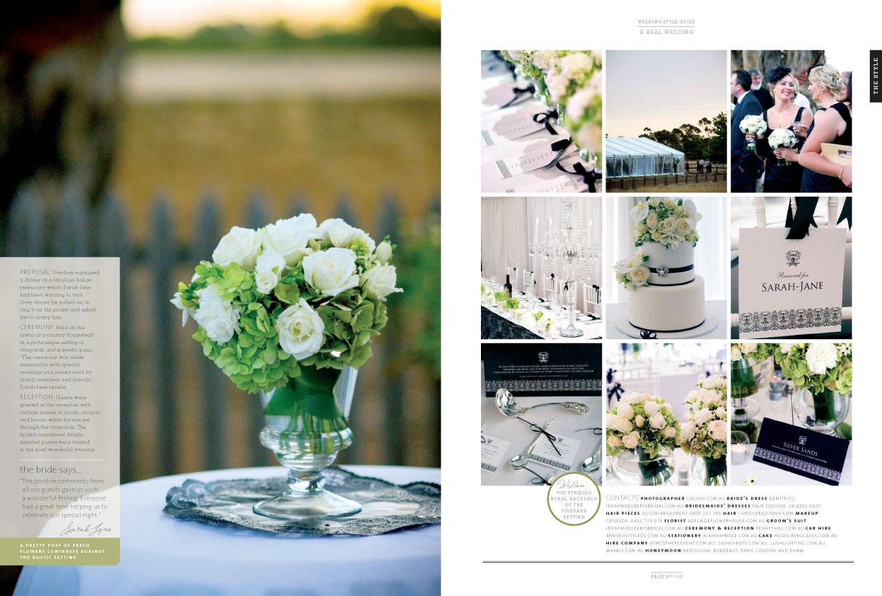 as seen in wedding style guide issue 13